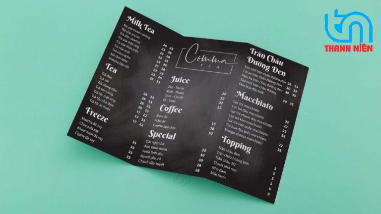 in ấn menu quảng ngãi